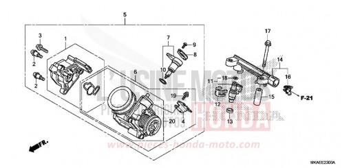 THROTTLE BODY NC750DJ de 2018